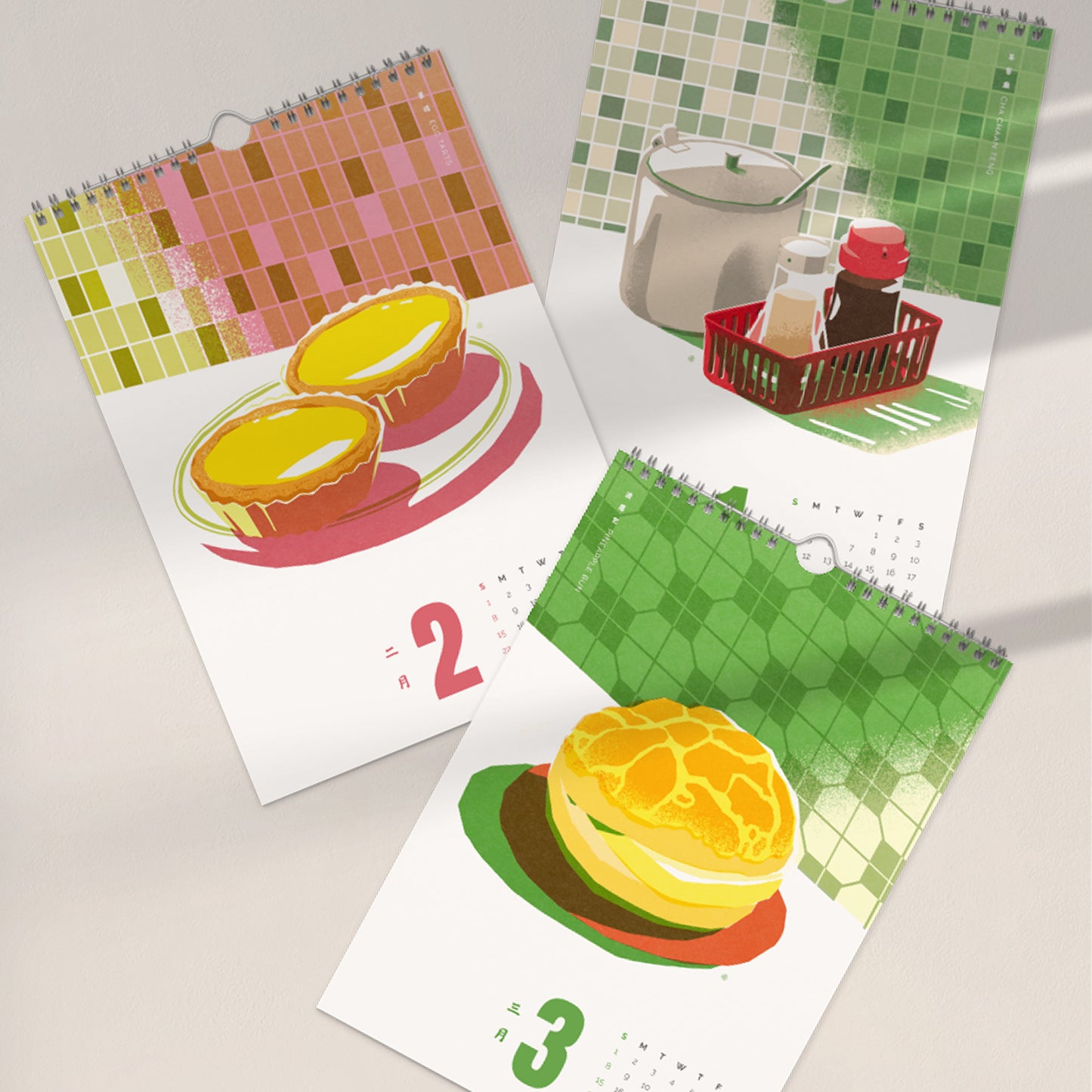 2026 Wall Calendar - Cha Chaan Teng Art