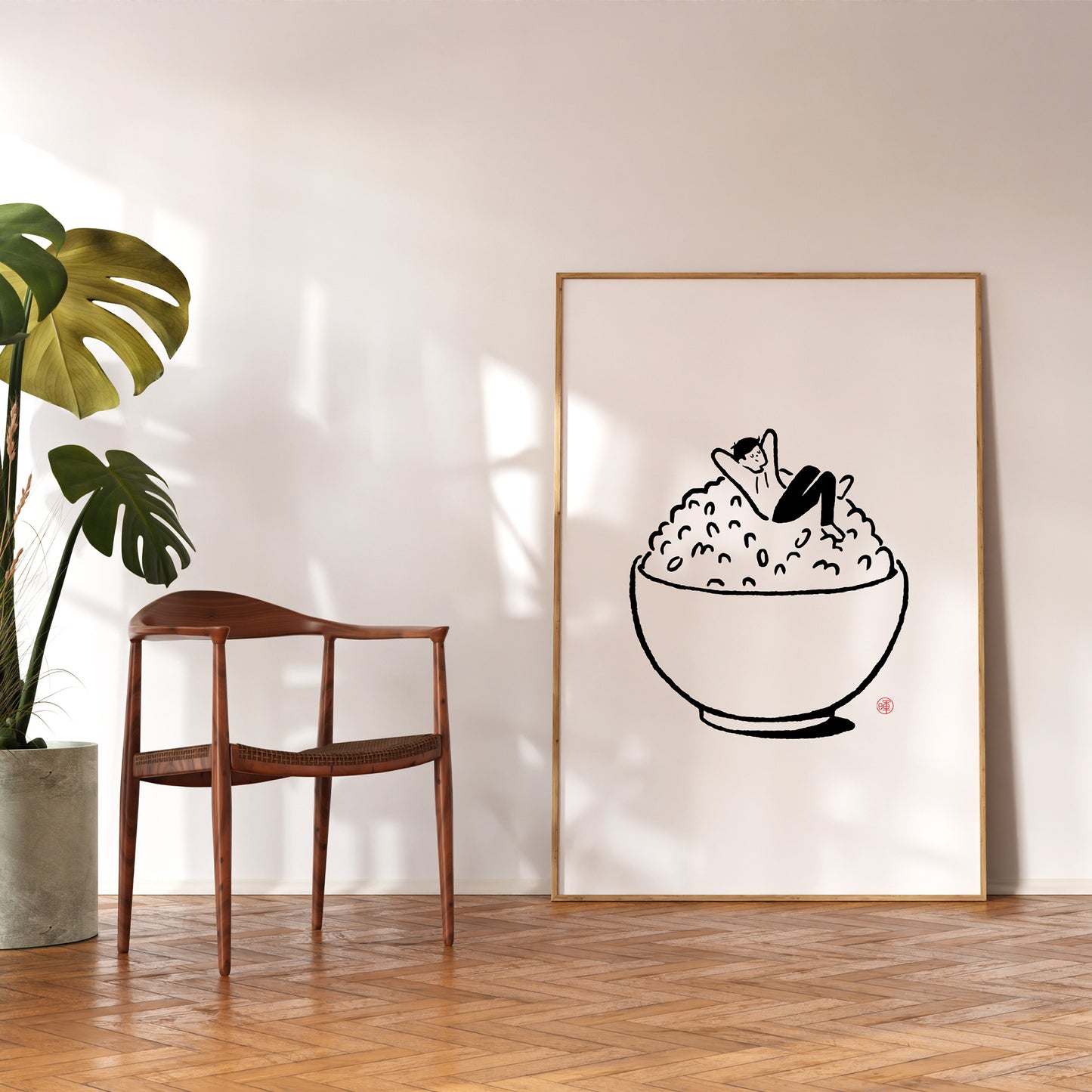 Relaxing Rice Guy