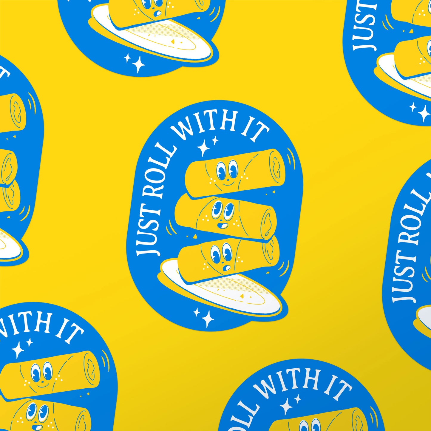 Just Roll With It Vinyl Sticker