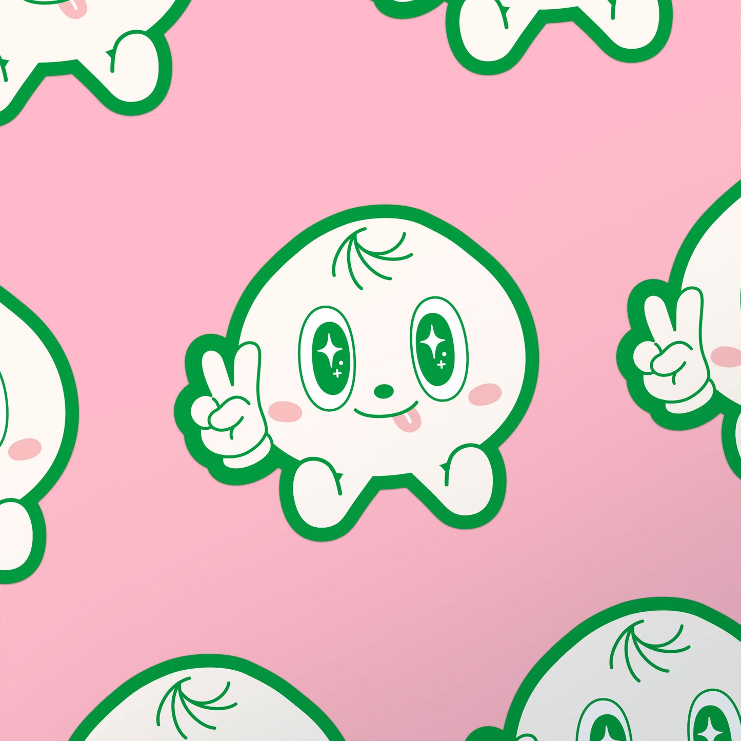 Victory Bao Vinyl Sticker