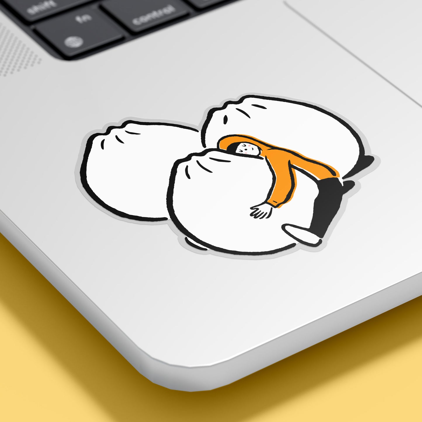 Dumpling Hug Vinyl Sticker